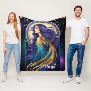 Jewel Galaxy Zodiac Virgo Fleece Deken