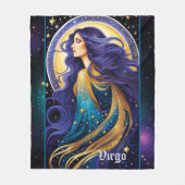 Jewel Galaxy Zodiac Virgo Fleece Deken (Voorkant)