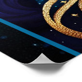 Jewel Galaxy Zodiac Virgo Poster (Hoek)