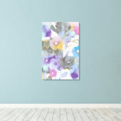 Jewel Garden | Paarse pasta's Canvas Afdruk (Insitu (Houten vloer))