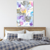 Jewel Garden | Paarse pasta's Canvas Afdruk (Insitu (Slaapkamer))