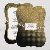  Jewel Glitter Glam Old Hollywood Regency Kaart (Voorkant / Achterkant)