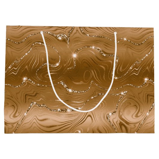 Jewel Gold Glittery Glitter Groot Cadeauzakje (Achterkant)