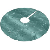 Jewel Green Emerald Glittery Glitzy Kerstboom Rok (Gekanteld)