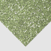 Jewel Green Faux Glitter Tissuepapier (Detail)