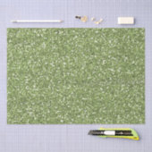 Jewel Green Faux Glitter Tissuepapier (Craft)
