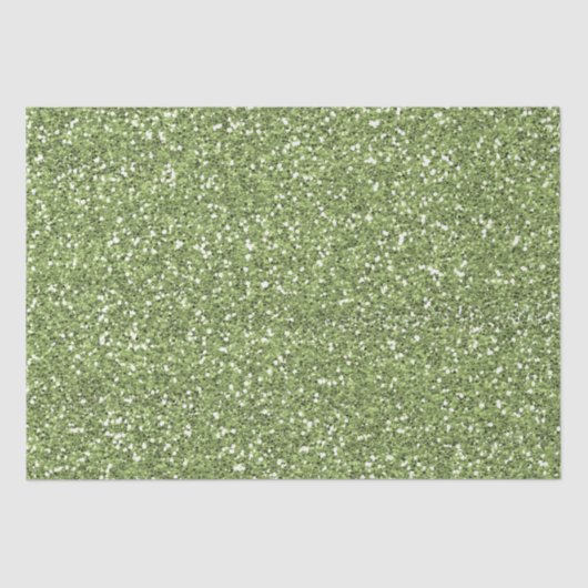 Jewel Green Faux Glitter Tissuepapier (Voorkant)