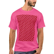 Jewel Hearts Pattern T-Shirt
