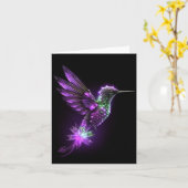 Jewel Hummingbird - Amethist Kaart (Gele Bloem)