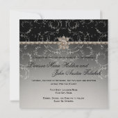 Jewel Kijk Silver Bling Octagonal Diamond Swirls Kaart (Achterkant)