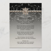 Jewel Kijk Silver Bling Octagonal Diamond Swirls Menu (Achterkant)