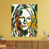 Jewel Kilcher Olie Portret Canvas Afdruk (Insitu (Woonkamer))