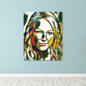 Jewel Kilcher Olie Portret Canvas Afdruk (Insitu (Houten vloer))