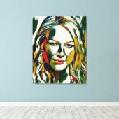 Jewel Kilcher Olie Portret Canvas Afdruk (Insitu (Houten vloer))