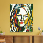 Jewel Kilcher Olie Portret Canvas Afdruk (Insitu (Woonkamer))