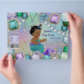 Jewel Mermaid Baby shower Chip Bag Wrapper Flyer (Hand)