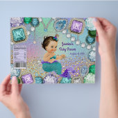 Jewel Mermaid Baby shower Chip Bag Wrappers Flyer (Hand)