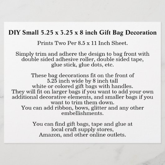 Jewel Mermaid Baby shower DIY Gift Bag Decoraties Flyer (Achterkant)