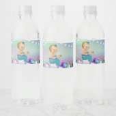 Jewel Mermaid Baby shower Waterfles Etiket (Flessen)