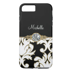 Jewel Monogram Style iPhone 7 Plus Case-Mate iPhone Case