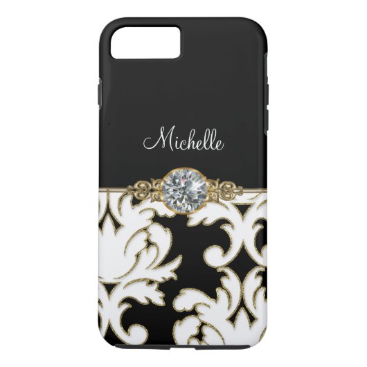 Jewel Monogram Style iPhone 7 Plus Case-Mate iPhone Case (Achterkant)