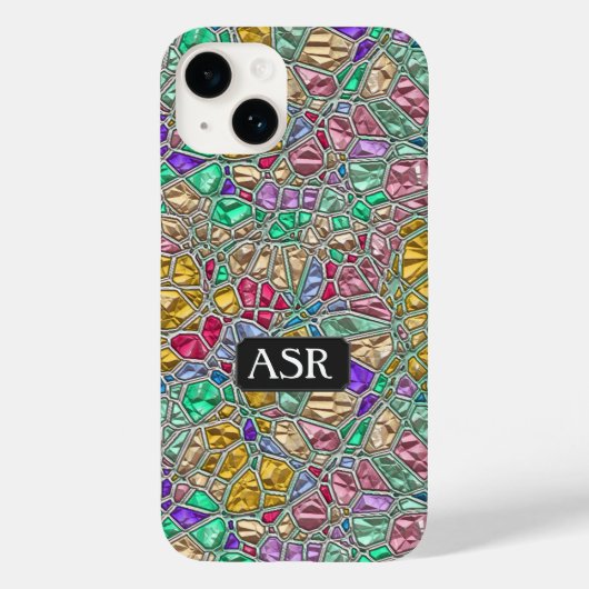 Jewel Mosaic - gekleurd glas of gem, Case-Mate iPhone Case (Achterkant)
