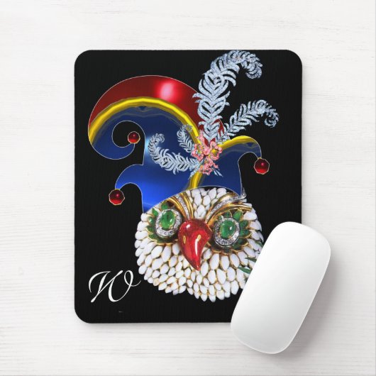 JEWEL OWL, ELF-PET MET DIAMONDVEREN MONOGRAM MUISMAT (Met muis)