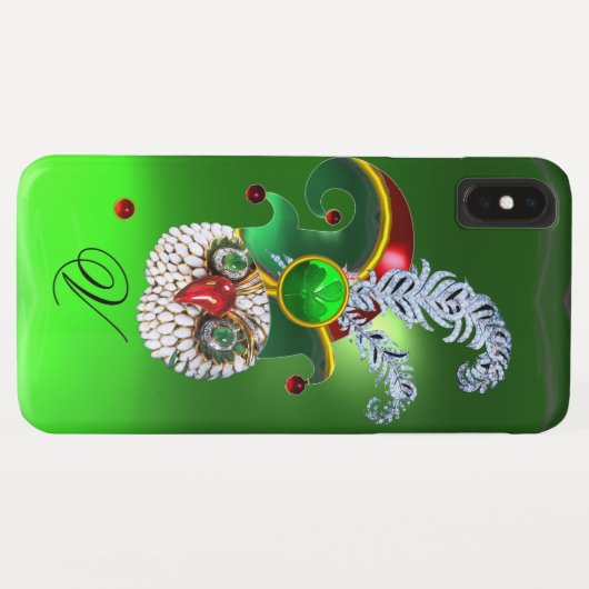 JEWEL OWL, ELF PET, SHAMROCK EN DIAMOND FEATHERS Case-Mate iPhone CASE (Achterkant (horizontaal))