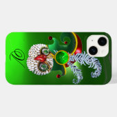 JEWEL OWL, ELF PET, SHAMROCK EN DIAMOND FEATHERS Case-Mate iPhone CASE (Achterkant (horizontaal))