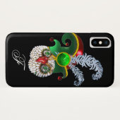 JEWEL OWL, ELF PET, SHAMROCK EN DIAMOND FEATHERS Case-Mate iPhone CASE (Achterkant (horizontaal))