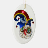 JEWEL OWL EN ELF PET MET DIAMONDVEREN KERAMISCH ORNAMENT (Rechts)