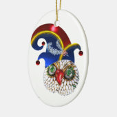 JEWEL OWL EN ELF PET MET DIAMONDVEREN KERAMISCH ORNAMENT (Links)
