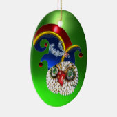 JEWEL OWL EN ELF PET MET DIAMONDVEREN KERAMISCH ORNAMENT (Rechts)