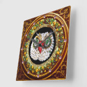 JEWEL OWL VIERKANTE KLOK (Hoek)