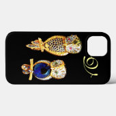 JEWEL OWLS, Gold, Blue Sapphire, Topaz Case-Mate iPhone Case (Achterkant (horizontaal))