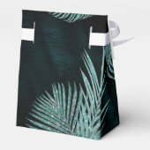 Jewel Palm Leaf Wedding Blauwgroen ID830 Bedankdoosjes (Achterkant)