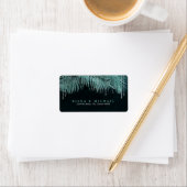 Jewel Palm Leaf Wedding Blauwgroen ID830 Etiket (Insitu)