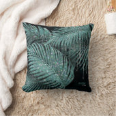 Jewel Palm Leaf Wedding Blauwgroen ID830 Kussen (Deken)