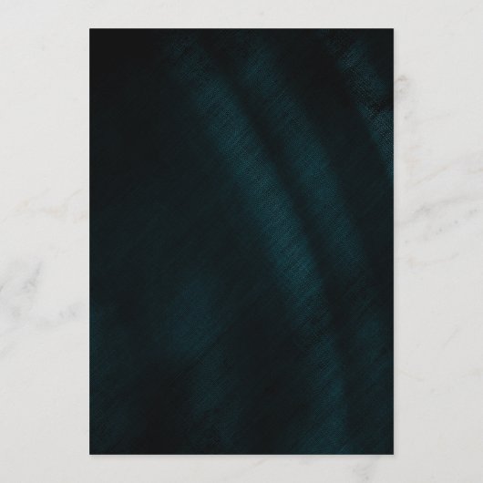 Jewel Palm Leaf Wedding Blauwgroen ID830 Menu (Achterkant)