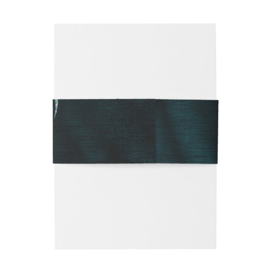 Jewel Palm Leaf Wedding Blauwgroen ID830 Uitnodigingen Wikkel (Achterkant Voorbeeld)