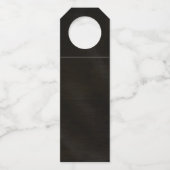 Jewel Palm Leaf Wedding Cheers Gold ID830 Flessenhanger (Achterkant)