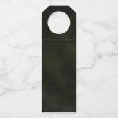 Jewel Palm Leaf Wedding Cheers Green ID830 Flessenhanger (Achterkant)