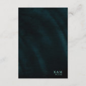 Jewel Palm Leaf Wedding Details Blauwgroen ID830 Informatiekaartje (Achterkant)