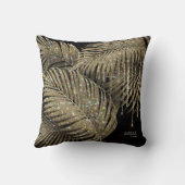 Jewel Palm Leaf Wedding Gold ID830 Kussen (Achterkant)