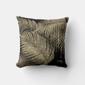 Jewel Palm Leaf Wedding Gold ID830 Kussen (Voorkant)