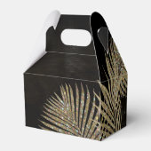 Jewel Palm Leaf Wedding Gold V2 ID830 Bedankdoosjes (Achterkant)