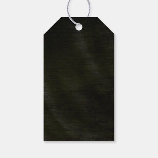 Jewel Palm Leaf Wedding Green ID830 Cadeaulabel (Achterkant)