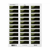 Jewel Palm Leaf Wedding Green ID830 Etiket (Full Sheet)