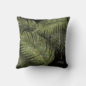 Jewel Palm Leaf Wedding Green ID830 Kussen (Achterkant)