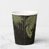 Jewel Palm Leaf Wedding Green ID830 Papieren Bekers (Rechts)